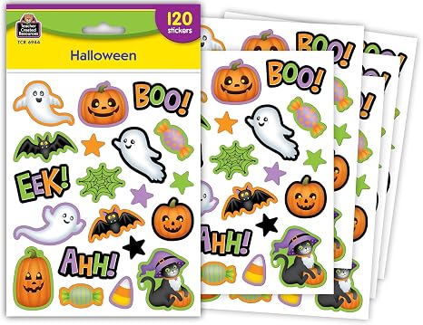 Teacher Created Resources Halloween Stickers (TCR6944) - skull sticker