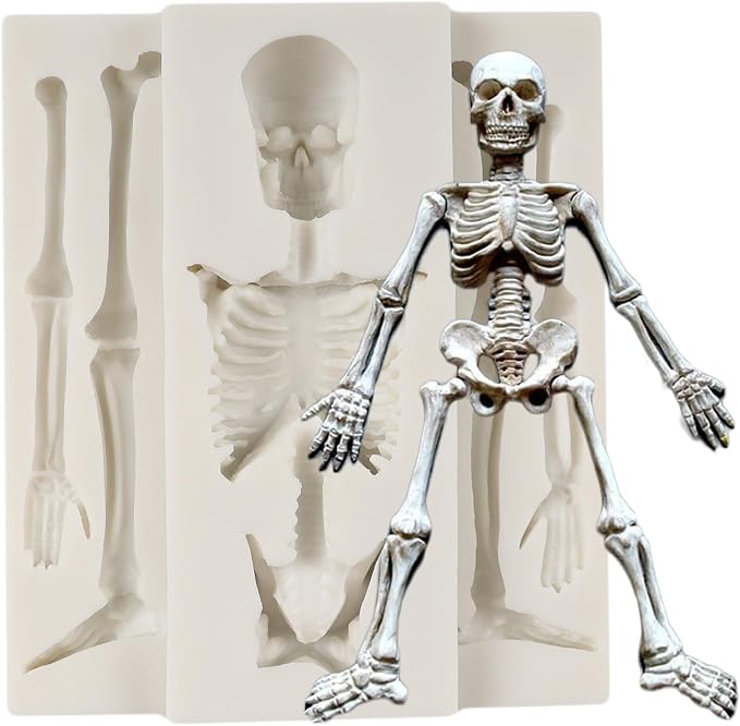 Skull Skeleton Fondant Mold Halloween Skull Silicone Molds - skull ashtray