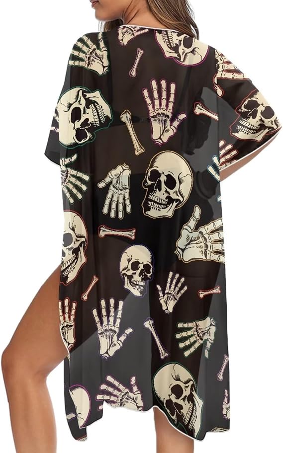 Womens Kimono Swimsuit Coverups Casual Loose Long Bathing Suit Cover Up Summer Beach Coverup