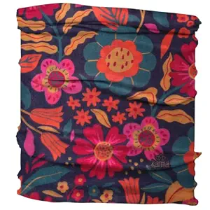 Karma Medium Headband, Soft Polyester Microfiber Hair Wrap, Versatile Headband for Women, One Size Fits Most, Retro Floral - skull headband