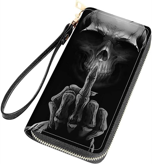 Women Large Capacity Wallets PU Leather Zipper Clutch Purse for Smart Phone/Card/Coin/Cash