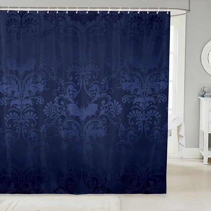 Erosebridal Damask Gothic Shower Curtain 72″ Wx72 L Antique