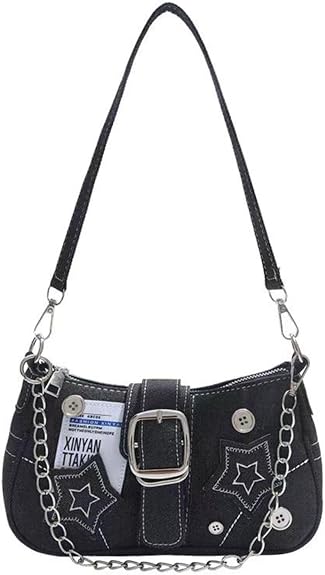 Cute Y2k Purse, Black y2k Shoulder Bag Crossbody Purse, Y2Ks Accessories Goth Punk Style Bag for Women Girl - sugar skull handbags for sale