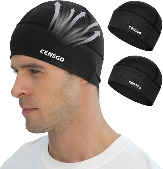 CENSGO Breathable Cooling Skull Cap Sweat-Wicking Helmet Liner - skull helmet