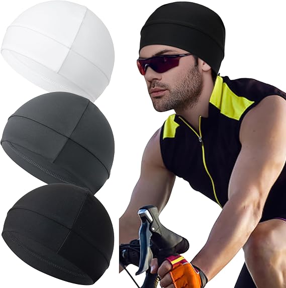 Qearl Cooling Skull Caps Helmet Liner Cycling Caps for Men Women - skull helmet