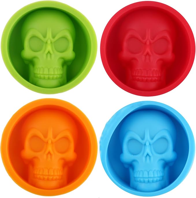 Skull Head Silicone Candy Molds - skull ashtray