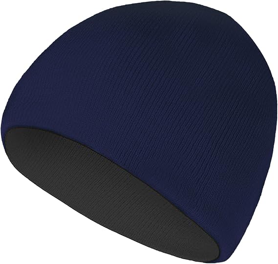 Rosoz Reversible Beanie for Men Women Knit Winter Hat Unisex Ski Skull Cap - skull watch
