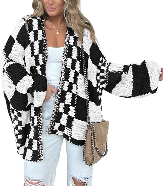BTFBM Casual Cardigan Sweater for Women Fall 2026 Long Sleeve Sweaters - skull jacket