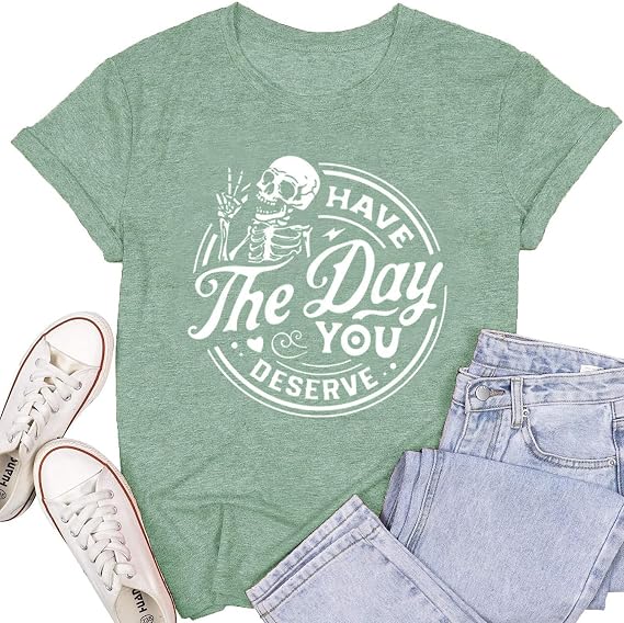 Women Novelty Shirt I Like Murder Shows Friends Horror Tee Funny Skull Tops - skull leggings