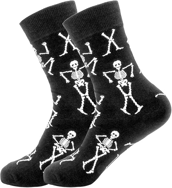 Funny Halloween Socks for Women Men Crazy Socks for Halloween Spooky Gifts - sugar skull costume