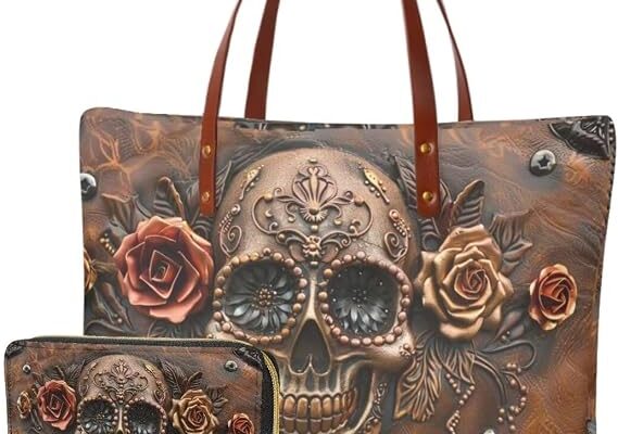 Lotusorchid Purse and Wallet Set, Large Tote and Wallet Set for Women, Lightweight Purses Set