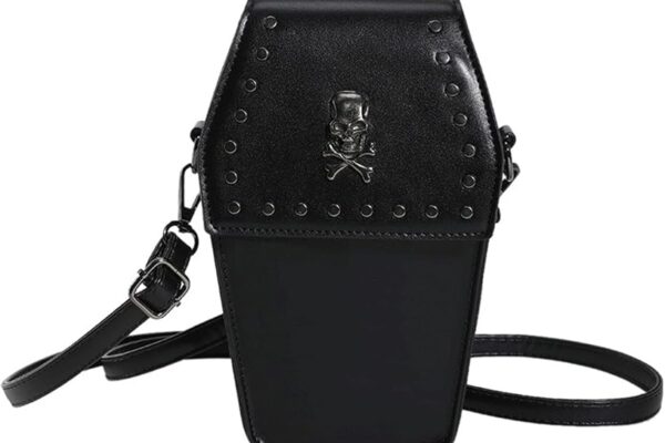 Goth Purse Coffin Halloween Purses Clutch Shoulder Bag Small Crossbody Bag Spooky Horror Cute Wallet