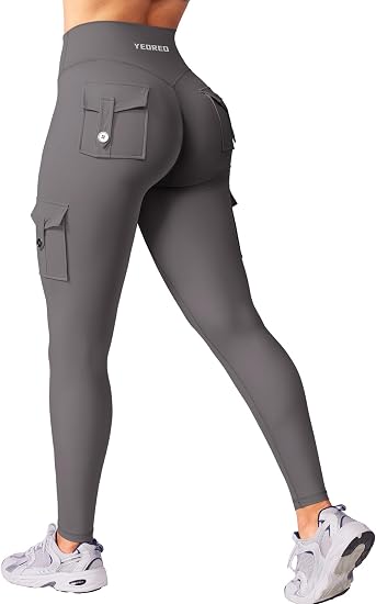 YEOREO CoreFlex Women Workout Cargo Leggings - skull leggings