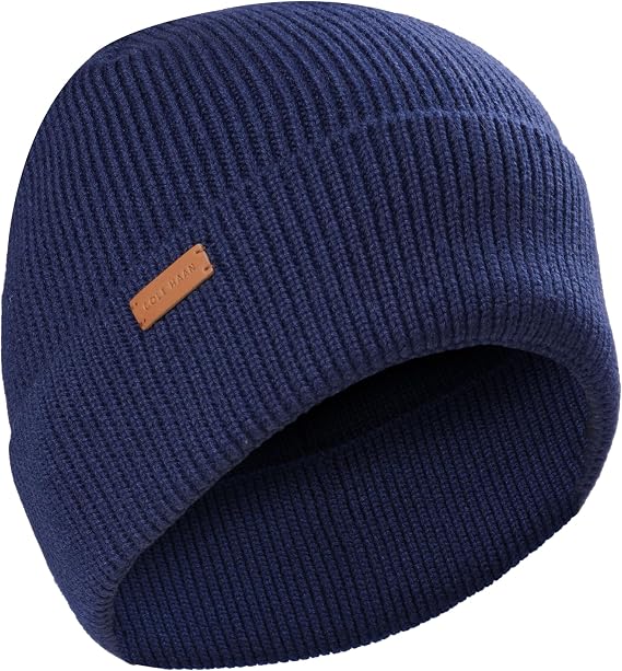 Cole Haan Men's Heritage Rib Cuff Wool Beanie Hat, One Size - skull watch
