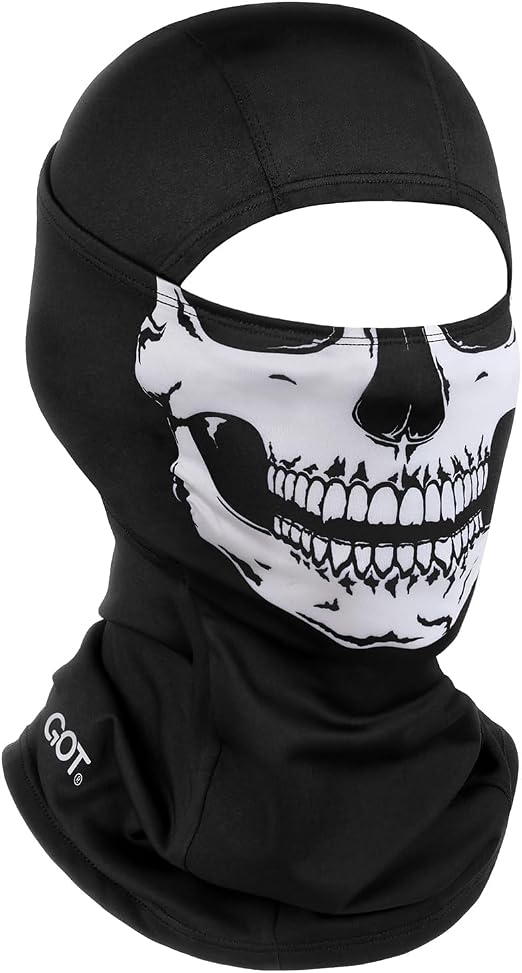 UPF 50+ Balaclava Ski Mask for Men Women - UV Face Mask Motorcycle Shiesty - skull helmet