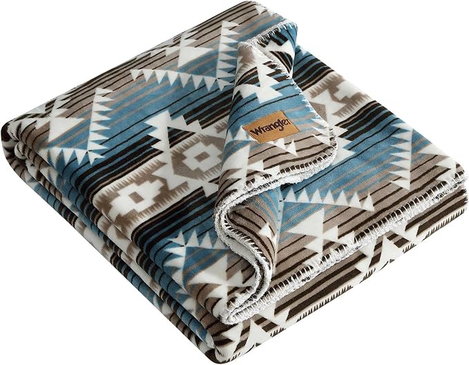 Wrangler - Soft Throw Blanket for Bed or Couch, 50 x 60 - skull blanket