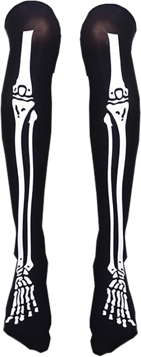 Socks Halloween Skull Bone Stockings Cosplay Ghost Costume Stocking Festival Patry Skeleton Socks - sugar skull costume