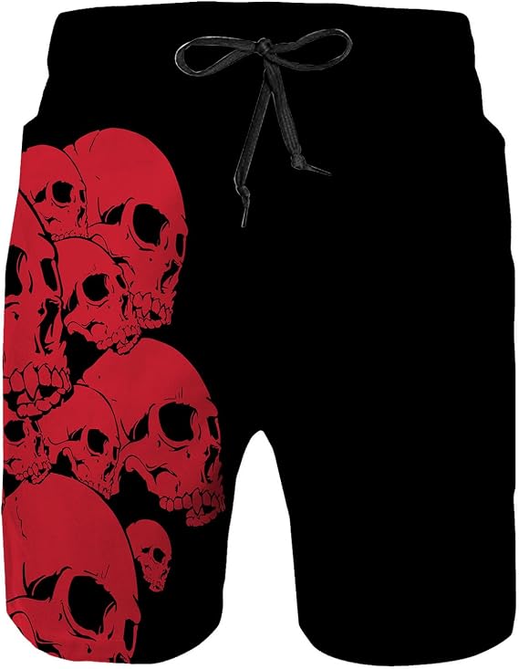Mens Swim Trunks with Mesh Lining,Quick Dry Swimsuit Board Shorts Beach Pants Swimwear Bathing Suits