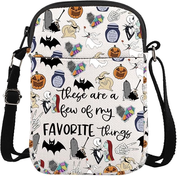 ENSIANTH Horror Movie Inspired Crossbody Purses Bag Spooky Zero Ghost Dog Lover Nightmare Skull Gift (CB) - skull backpack