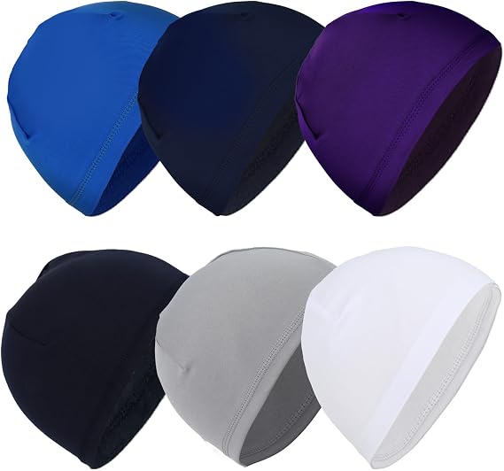 6 Pack Skull Caps, Breathable Helmet Liners for Men & Women, 6 Colors - skull swimsuit
