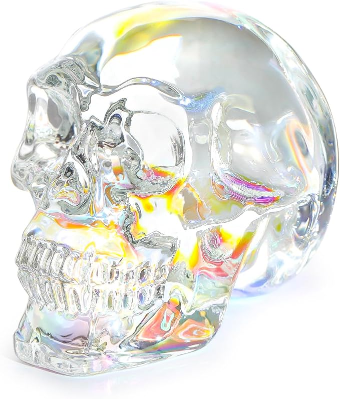 Crystal AB-Color Skull Figurine, Witchy Lovers Men, Women
