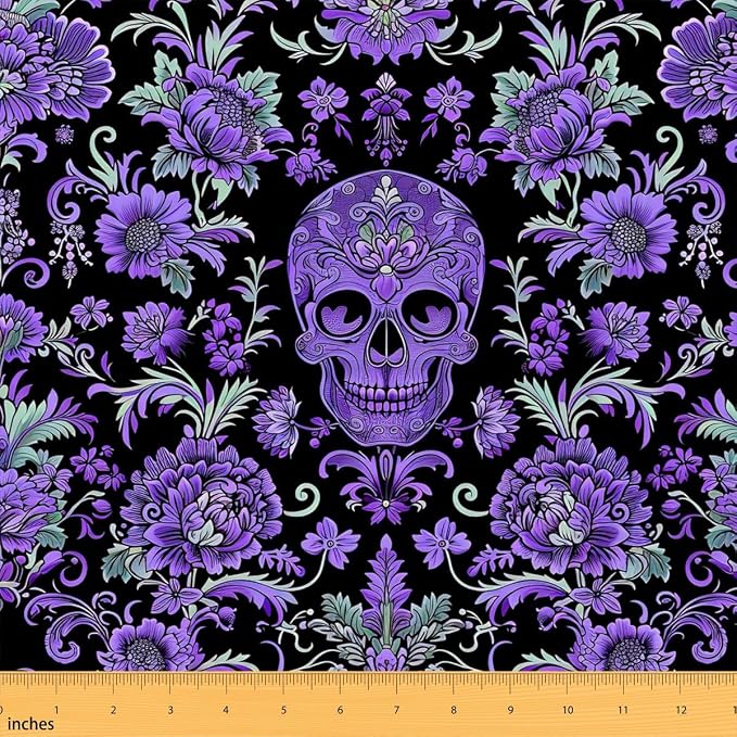 Erosebridal Sugar Skull Indoor Not Stretchy Gothic Skeleton Craft - skull coaster