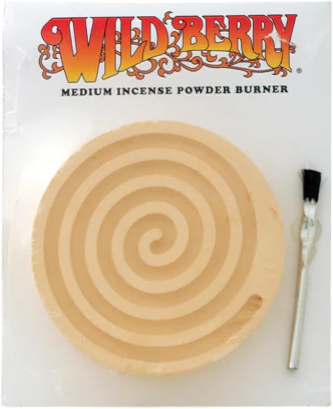 Wild Berry Spiral Incense Powder Burner (Medium) - skull incense burner