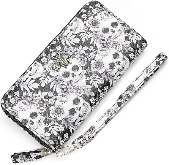 Women Wallet RFID Blocking Ladies Clutch Purses Long Wristlet Wallets for Women