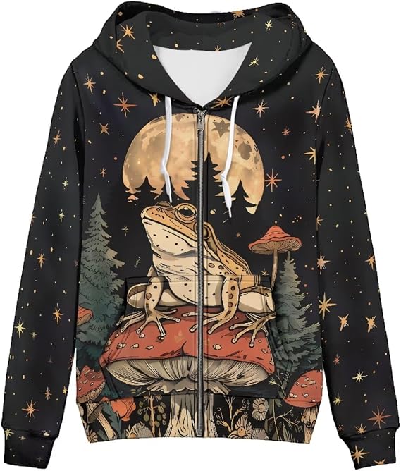 Showudesigns Zip Up Women's Hoodies & Sweatshirts XS-5XL - skull hoodie