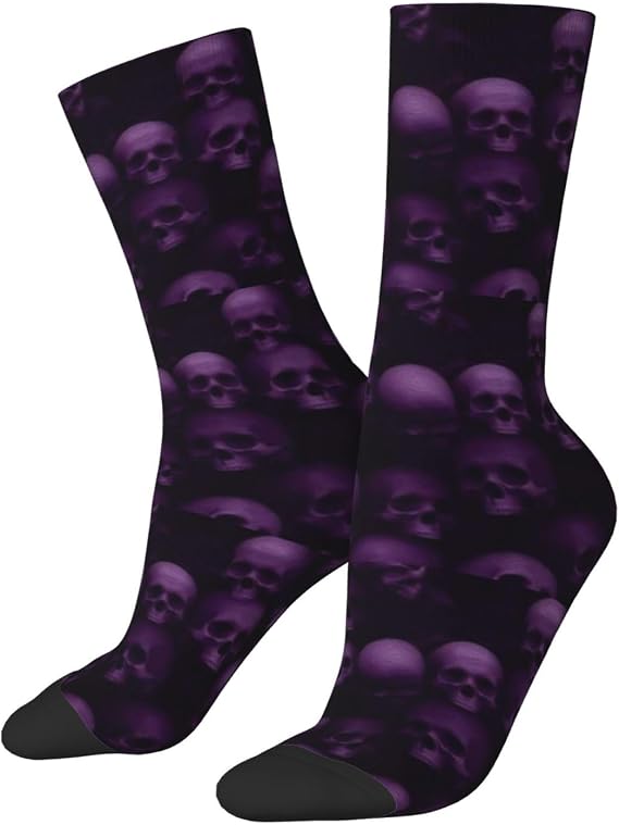 Aesthetic Neon Octopus Socks For Women Men Soft Breathable Novelty Crew Socks Athletic Socks Funny Crazy Dress Sock - sugar skull costume