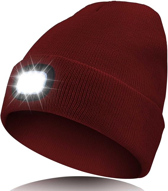LED Beanie with Light Unisex, Gifts for Men Women, Winter Caps - sugar skull costume