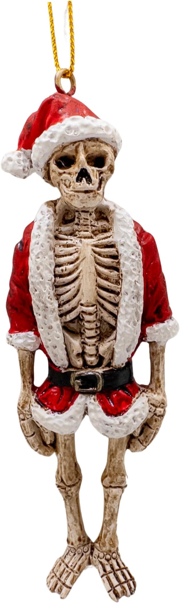 Scary Santa Claus Skeleton Halloween Skull Christmas Ornament - sugar skull ornament