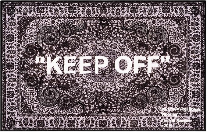KEEP OFF Cashew Floral 20×32 in Plush Area Rug Hypebeast Room Decor