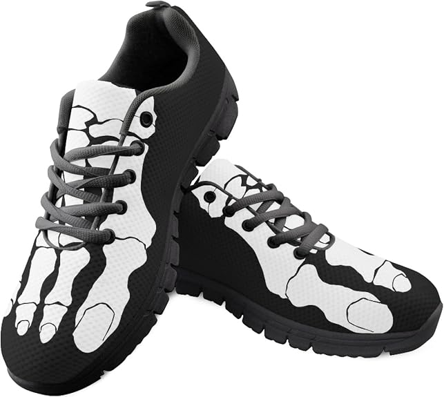 Walking Shoes for Women Men Novelty Lightweight Tennis Sneakers Comfort Athletic Train Running Jogging Shoes - sugar skull boots