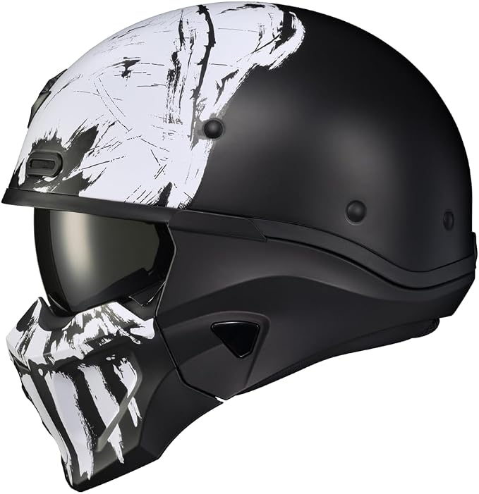 ScorpionEXO Covert X Open Face Half Shell 3/4 Mode Motorcycle Helmet Comm Ready Speaker Pockets DOT