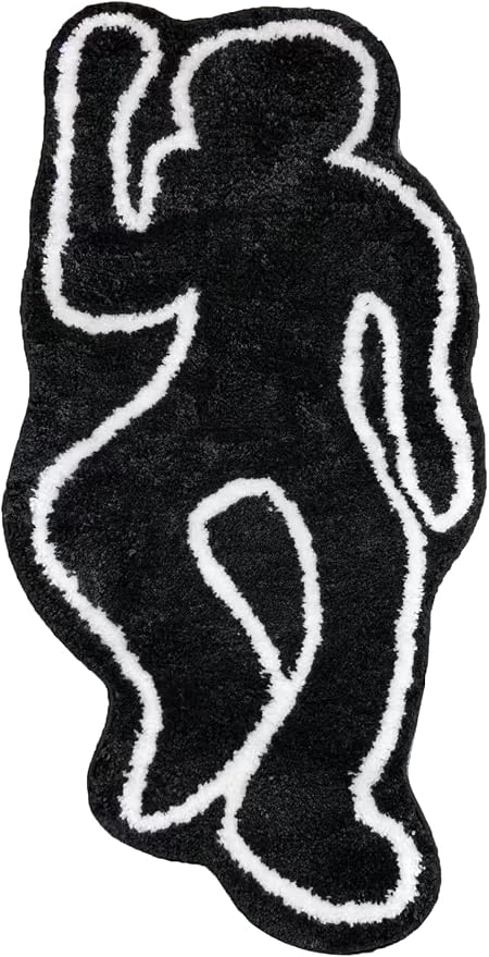 EXIGENT Dead Body Retro Funny Ultra Soft Anti-Slip Floor Door Mat Rug