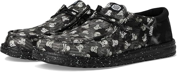 HEYDUDE Wally Funk Skull Print - sugar skull boots