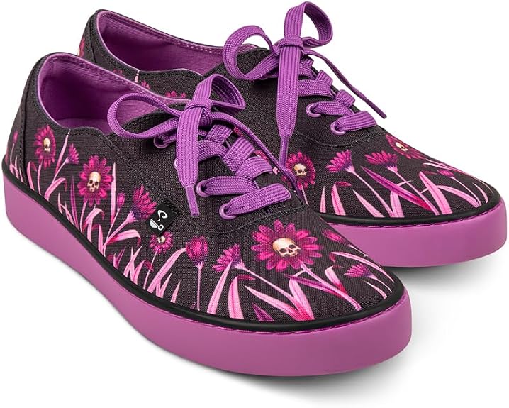 Hot Chocolate Design All-Day Women's Lace-Up Sneakers - sugar skull boots