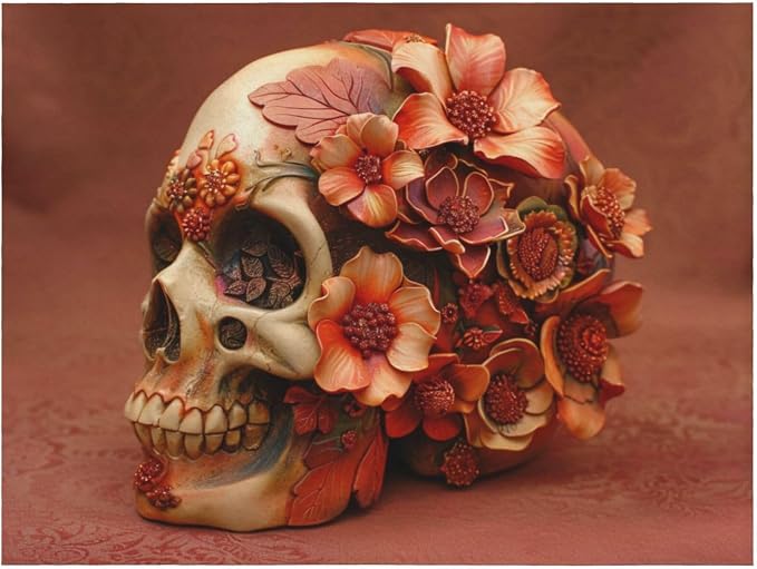 Dead Sugar Horror Skull - Ultra-Soft Micro Fleece Blankets Throw Blankets Carpet Gift for Home Decoration, Decor Sofa, Office, Dormitory Bed car Camp Couch All Seasons - 60"x50" - skull carpet