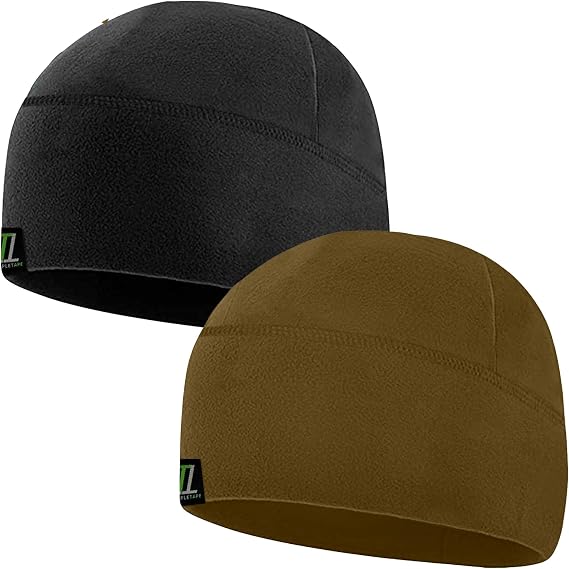 Temple Tape Tactical Fleece Watch Cap Beanie – Skull Cap Fleece Hat - Mens & Women - skull hat