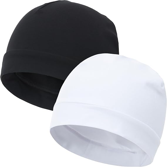 vidsel 100% Cotton Skull Caps Beanie Night Cap Sleep Hats for Men Women