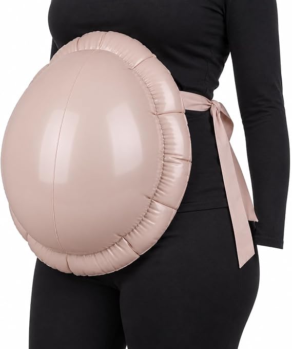 Santa Big Belly Inflatable | Inflatable Santa Belly | Pregnant Costume Santa Costume | Blow Up Bump | Beige | Pull On Strap - skull inflatable
