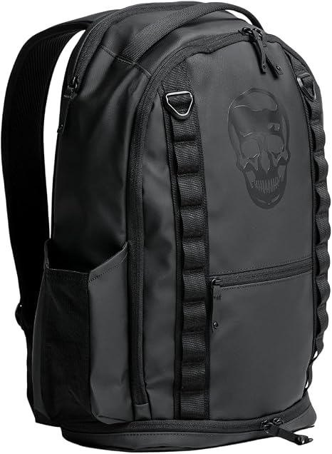 Gymreapers Gravestone 21L Backpack Travel Gym Bag Water-Resistant Lightweight Laptop Sleeve Carry On Luggage for Men & Women (Onyx)