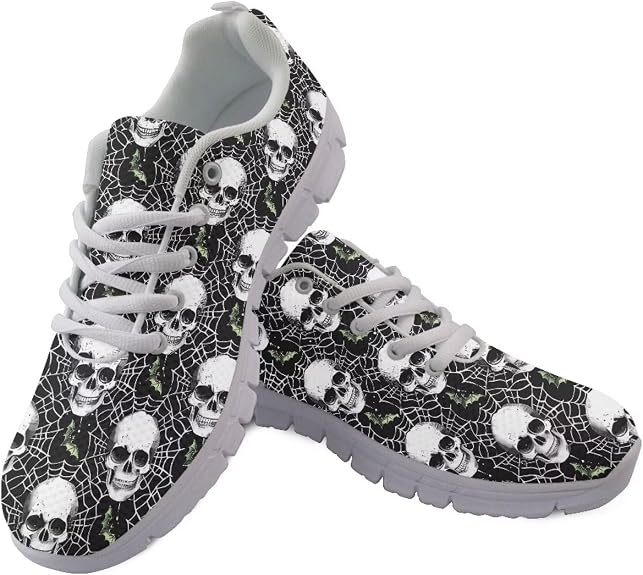 Men's Walking Shoes Lightweight Running Shoes Outdoor Fashion Sneaker - sugar skull boots