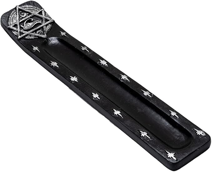 Pacific Giftware Wicca Incense Burner, A Slick Black Incense Burner, Spacious Wiccan Burner for Any Table top, Decorative Burner Perfect for Any Stick Fragrance Incense - skull incense burner