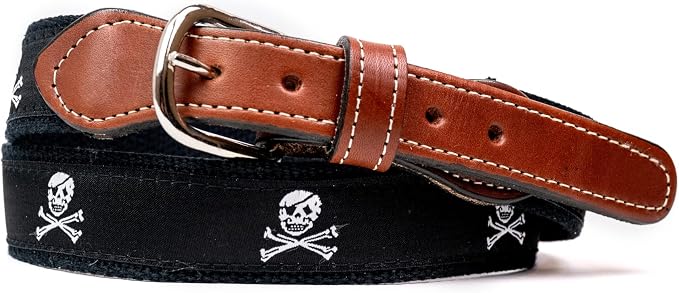 StadiumSpot Classic Web Genuine Leather Mens Belt, Made in the USA, Comfort and Support for Extended Use