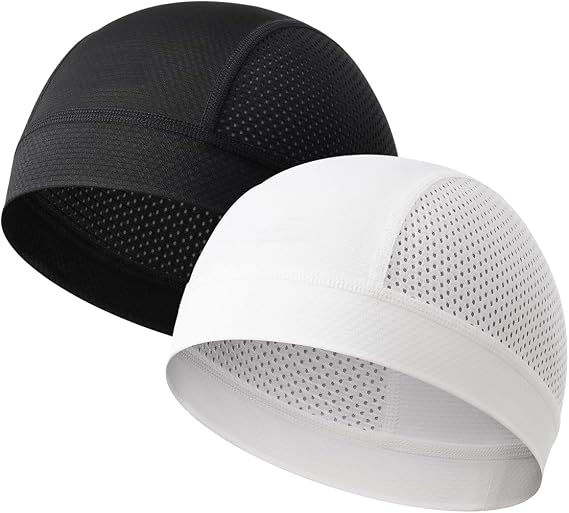 Mesh Skull Cap Cooling Helmet Liner Sweat Wicking for Men Women