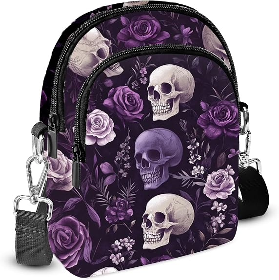 Crossbody Purse for Women Casual Cell Phone Bag Waterproof Shoulder Bags Travel - sugar skull handbags for sale