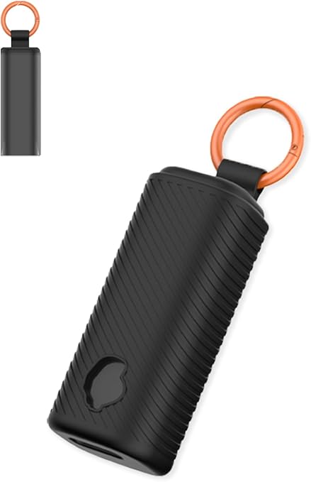 Compatible with Skull Candy Dime Evo in-Ear Wireless Earbuds,Premium Silicone Shockproof Protection Skin Touch Charging Port Accessible, Front LED Visible with Keychain,Black. - skull sticker