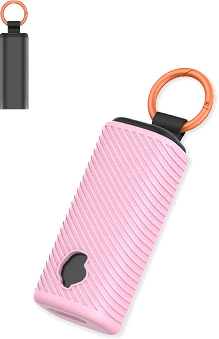Compatible with Skull Candy Dime Evo in-Ear Wireless Earbuds,Premium Silicone Shockproof Protection Skin Touch Charging Port Accessible, Front LED Visible with Keychain,Pink. - skull sticker